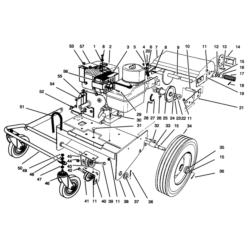 Engine and Base Assembly