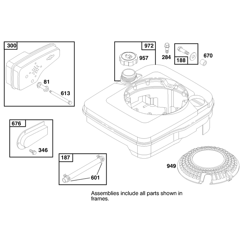 Engine Briggs and Stratton Model 124702-3115-01