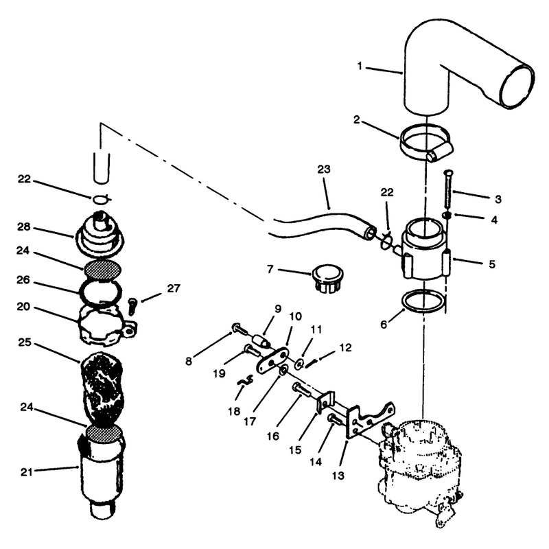 Air Cleaner & Choke-Onan P220g Type I/10808d