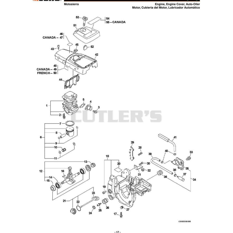 Motor, Cubierta del Motor, Lubricador Automático