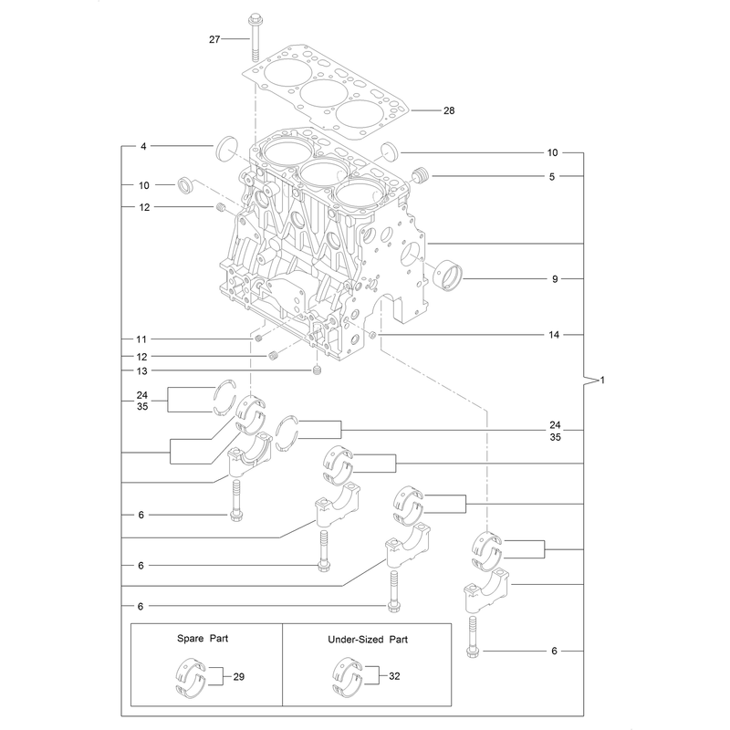Cylinder Block Assembly
