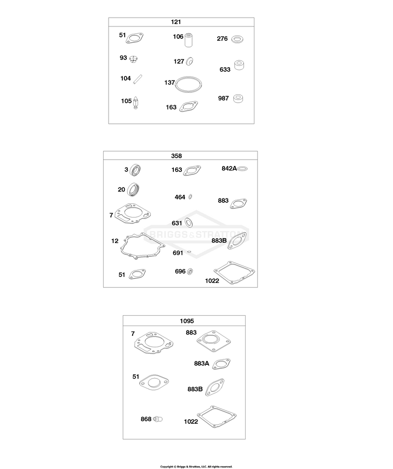 Carburetor Overhaul Kit, Engine/Valve Gasket Sets