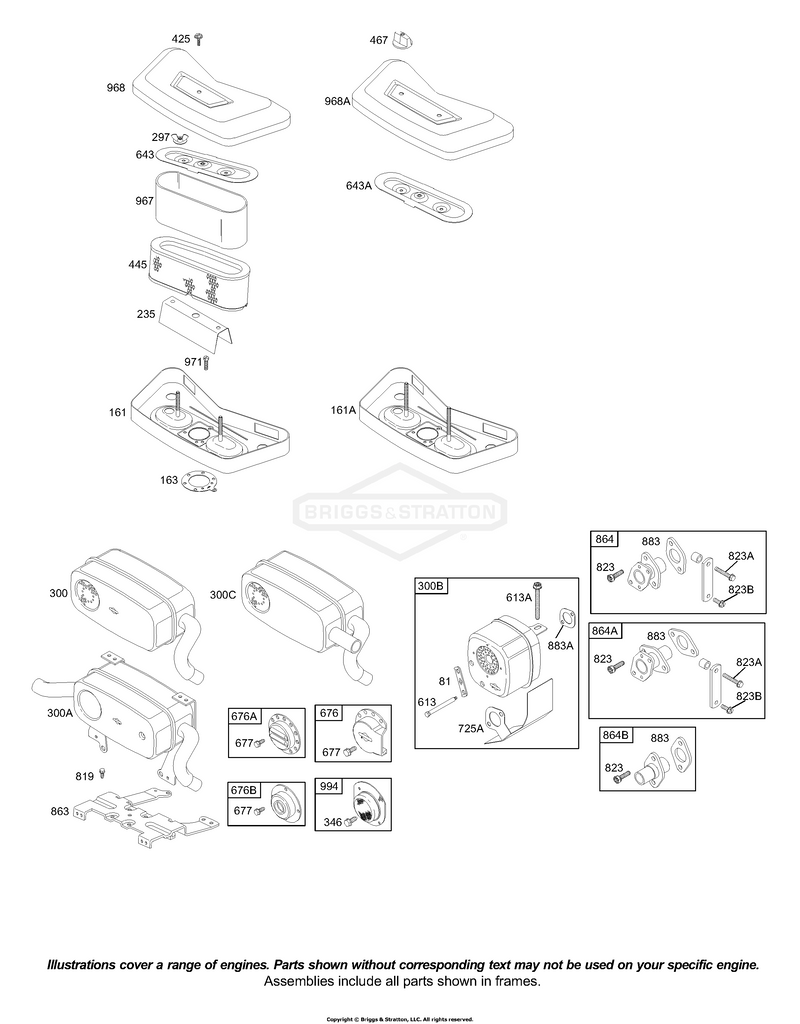 Air Cleaner, Muffler