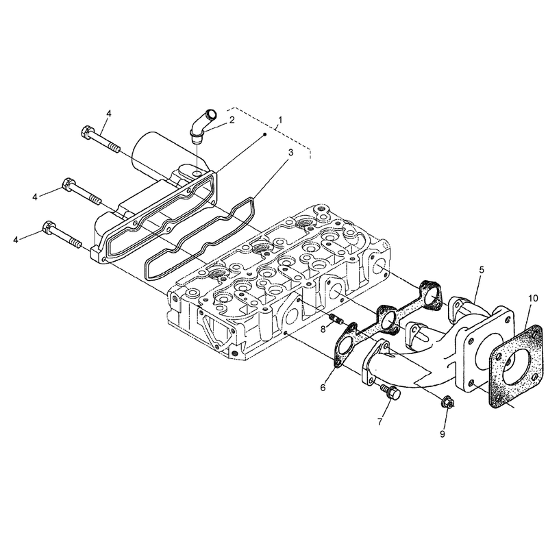 Inlet and Exhaust Manifold Assembly