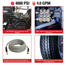 Simpson Mobile Trailer 4000 PSI 4.0 GPM CRX 420 Gas Hot Water Pressure Washer Trailer (95016)
