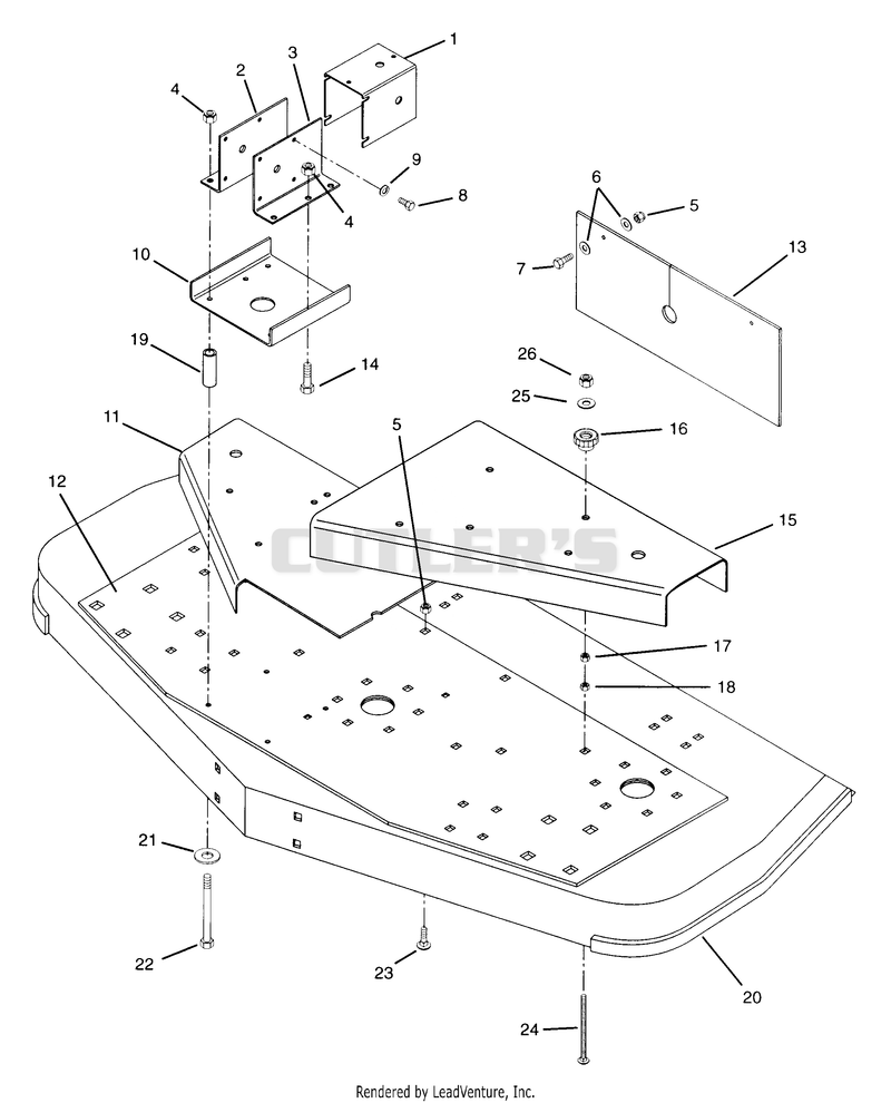 72" MOWER DECK - REAR DISCHARGE