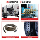 Simpson Mobile Trailer 3200 PSI 2.8 GPM CRX 225 Gas Pressure Washer Trailer (TRSA3228162)