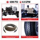 Simpson Mobile Trailer 4200 PSI 4.0 GPM CRX 420 Gas Pressure Washer Trailer (TRSB-4240162E)