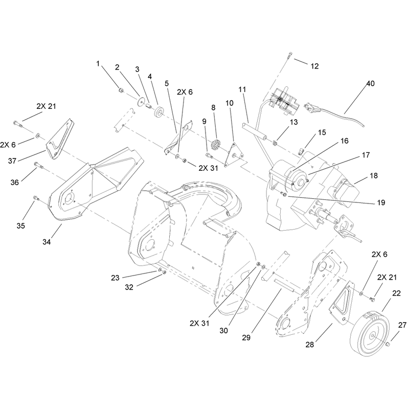 Engine, Rotor Housing and Sideplate Assembly