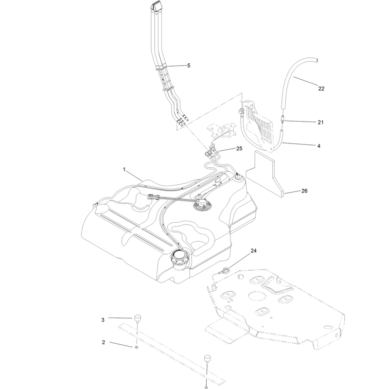 Fuel Tank Mounting Assembly