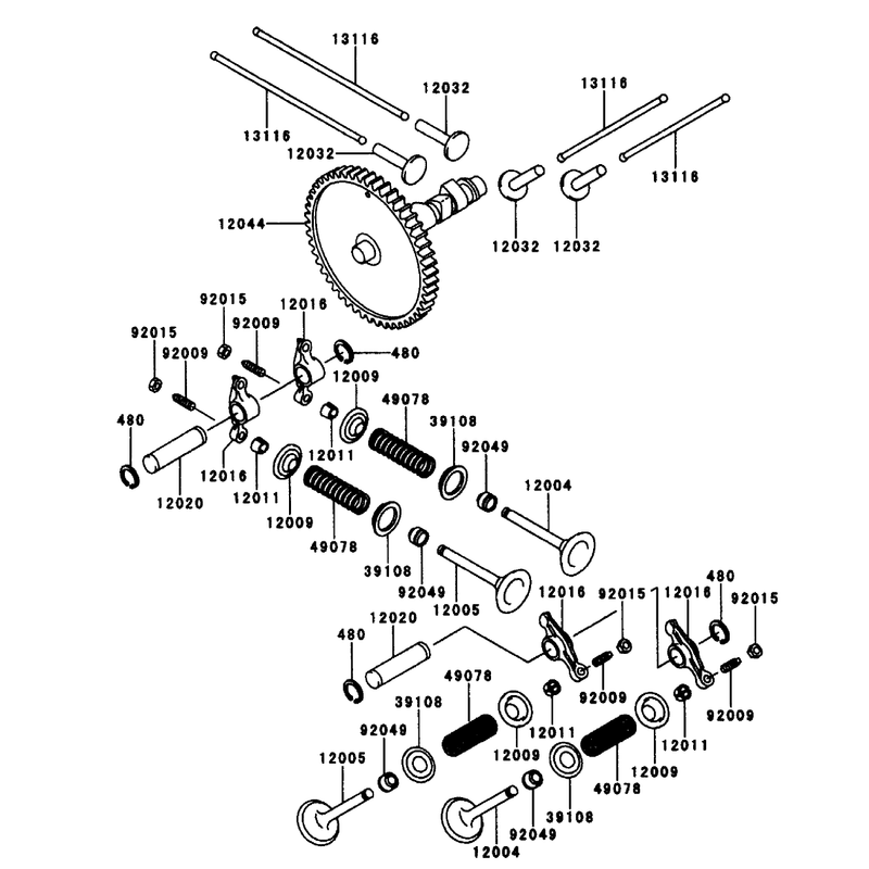 Valvecamshaft Kawasaki Fd661d-S03