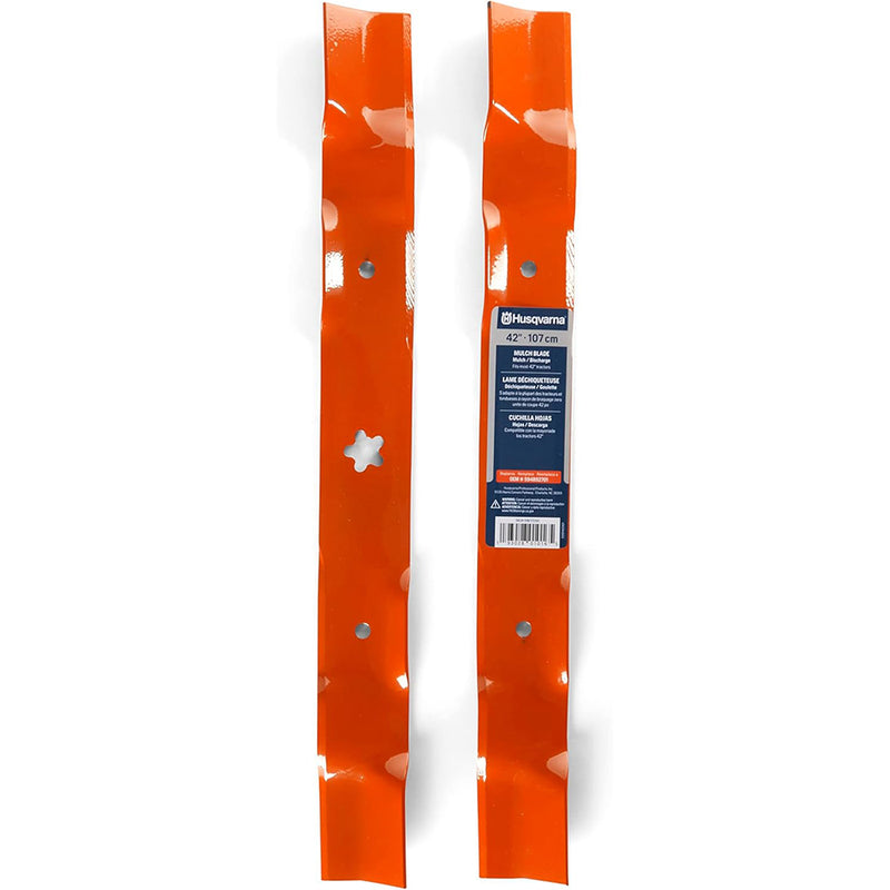 Husqvarna 954636867 Pack of 2 Mulching Blades for YTH/LTH/TS Mowers