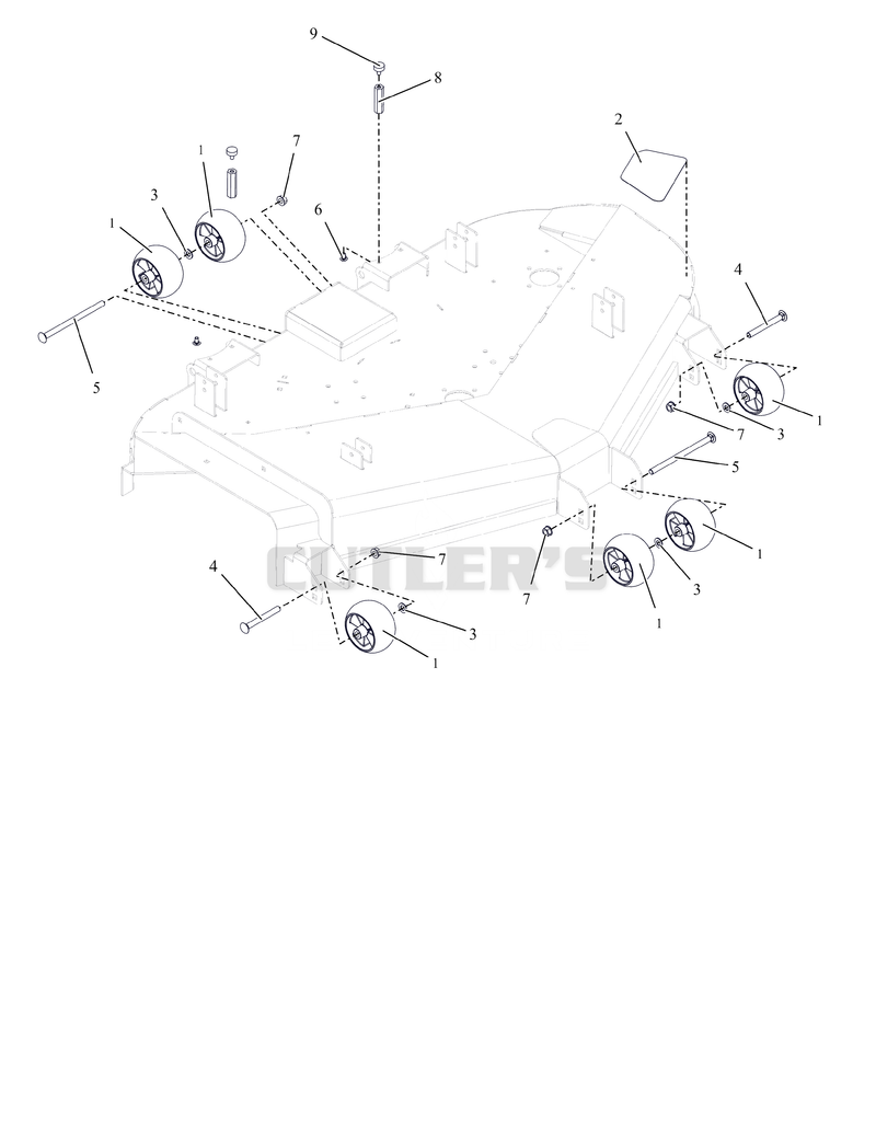 Anti-Scalp Wheels, Wear Plates and Deck Stops - Mach One
