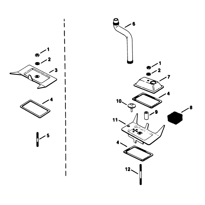 Breather and Vent Kohler Engine Model No Kt17qs Type No 24324