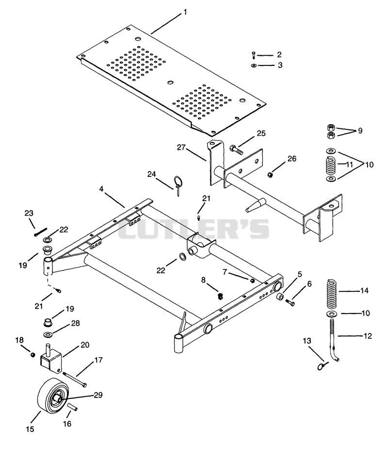 40" MOWER FRAME 1