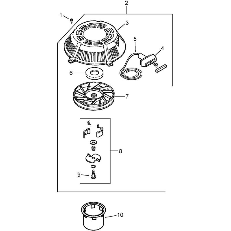Starting System Assembly Kohler CV15T-41629