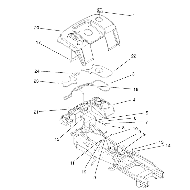 Fender and Fuel System Assembly