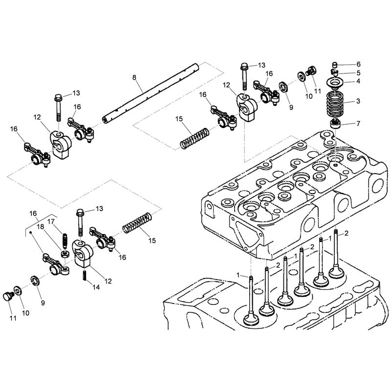 Valve and Rocker Arm Assembly