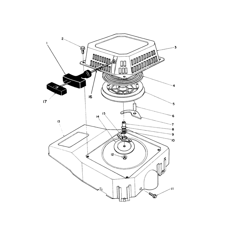 Recoil Assembly (engine No. Vmk9)