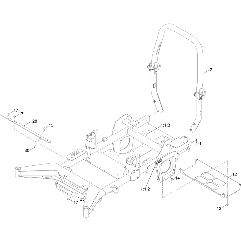 Frame and Roll Over Protection System Assembly