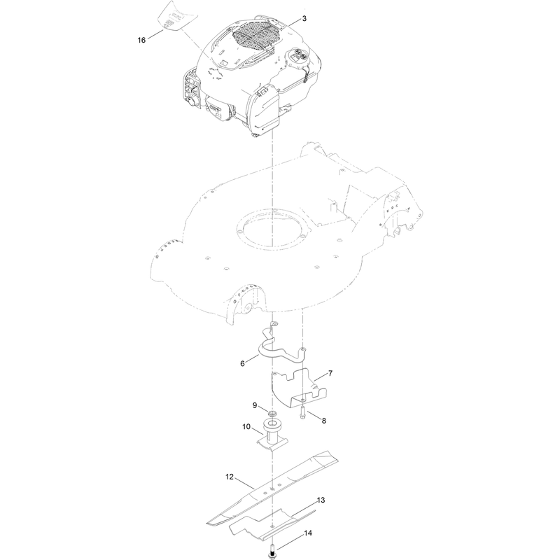 Engine and Blade Assembly