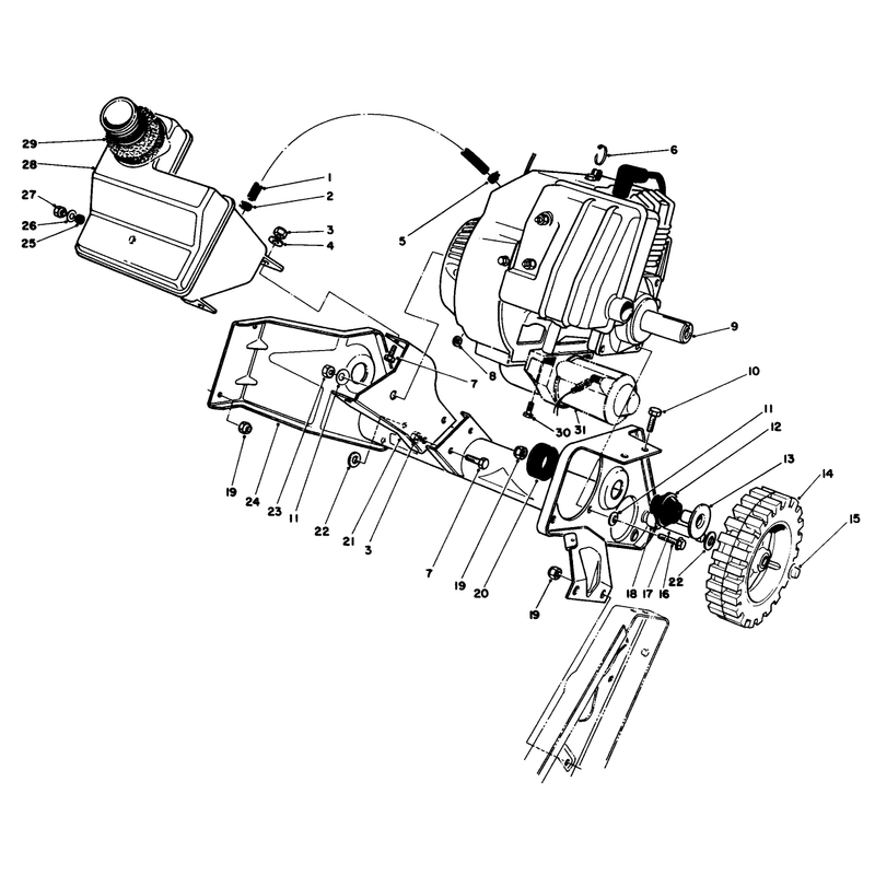 Engine & Main Frame Assembly