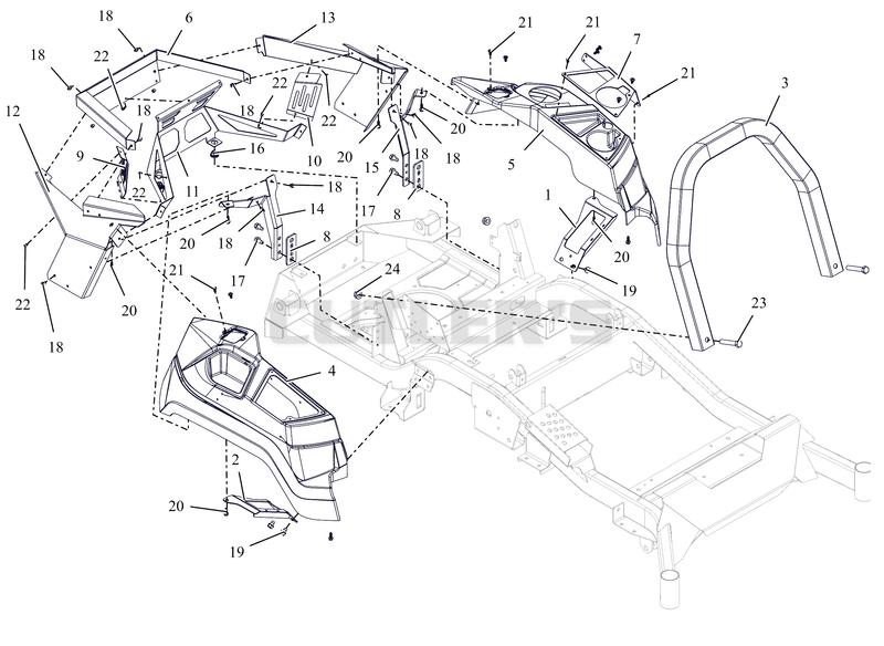 Engine Guard and Fenders