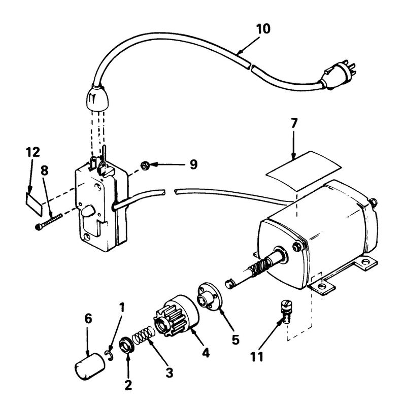 Starter Motor 110v Kit No. 37-4810 (canada Only)