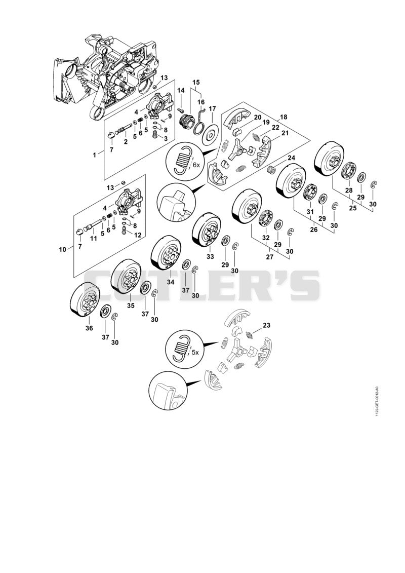 Oil pump, Clutch