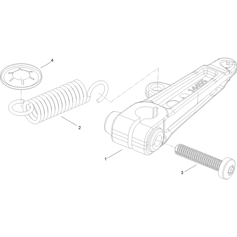 Transmission Assembly Clutch Lever Repair Assembly No 139-8974
