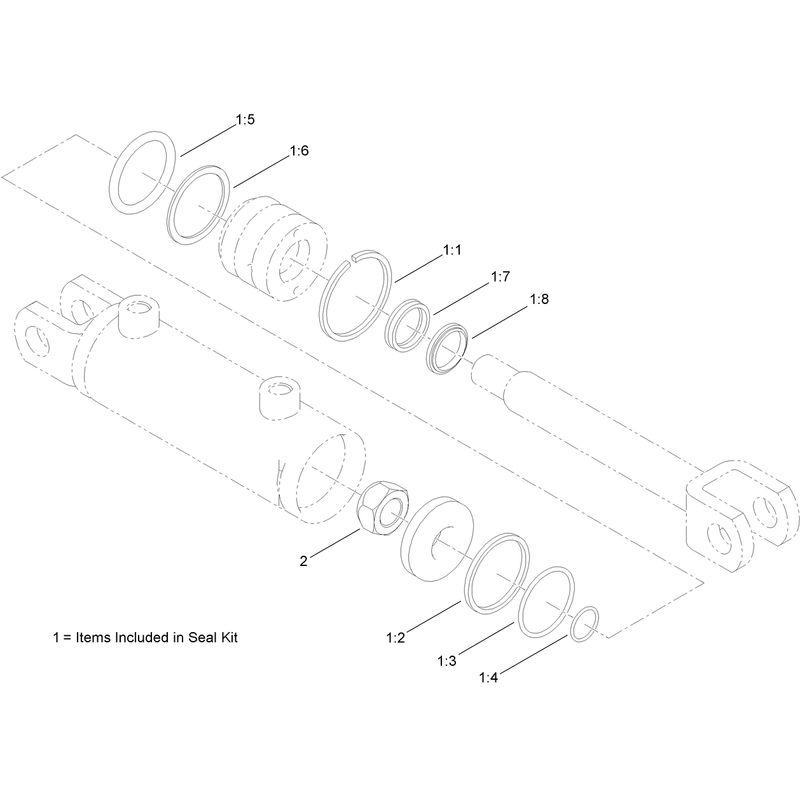 Hydraulic Cylinder Assembly No AU8HC21004