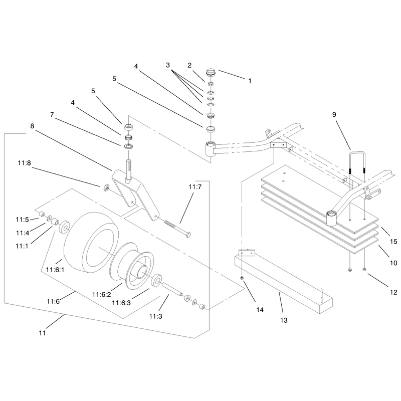 Caster and Wheel Assembly