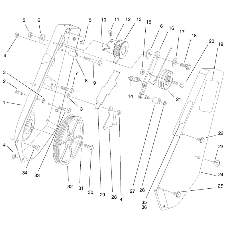 Pulley & Side Plate Assembly