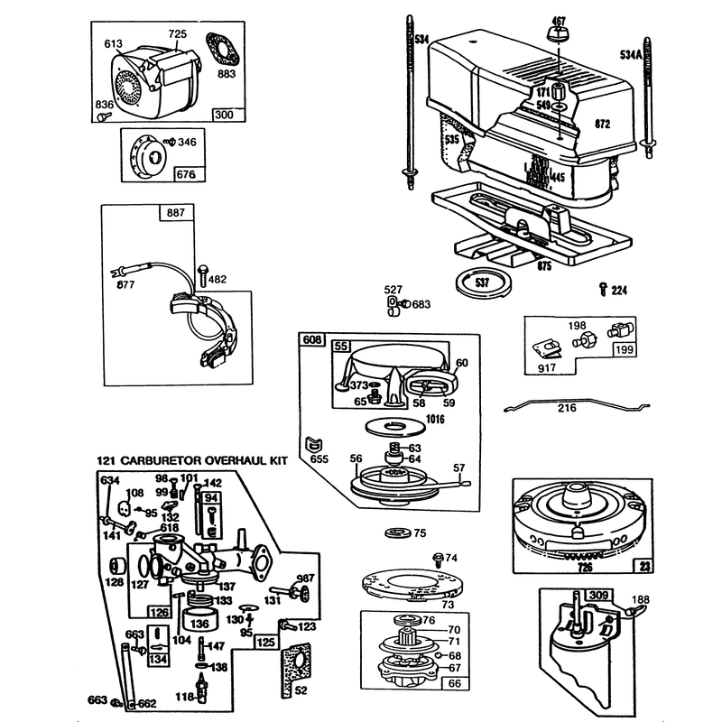 Engine Briggs & Stratton Model No. 253707-0175-01 (continued) 12 H.p. Rear Engine Rider Electric Model 56175