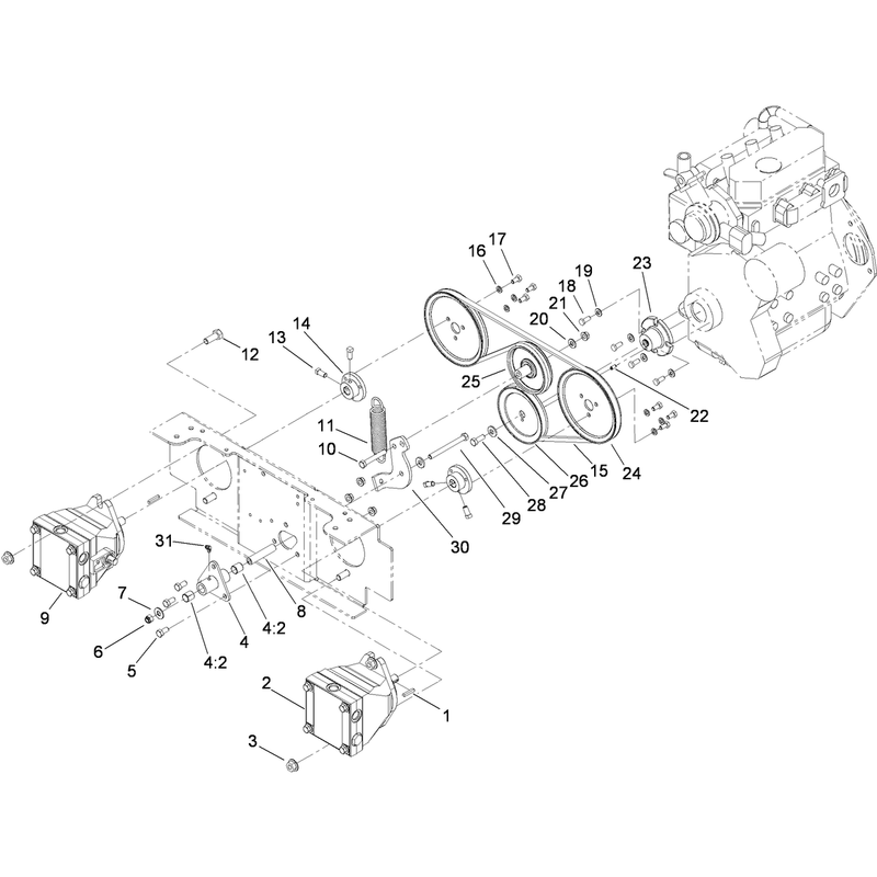 Wheel Pump Drive Assembly
