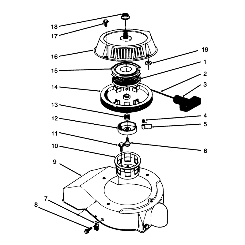Recoil Starter Assembly (engine Model 47ps5-5)