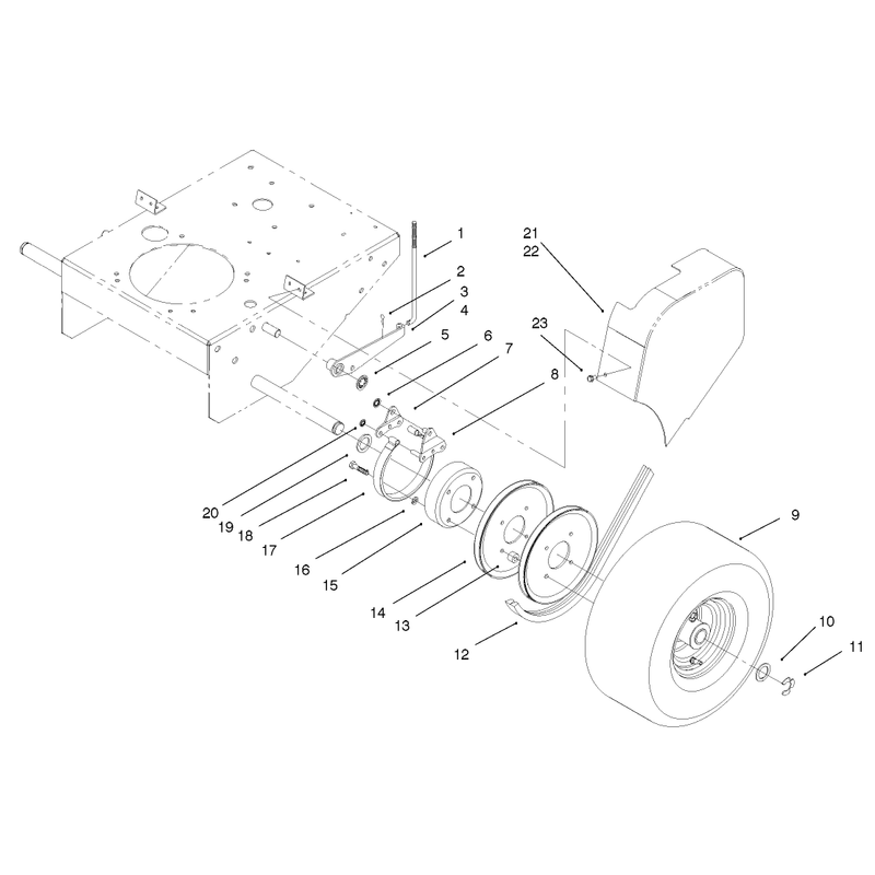 Brake Pulley and Wheel Assembly