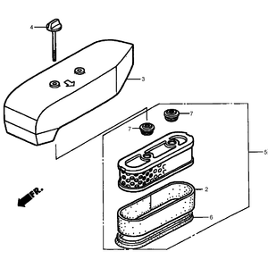 Air Cleaner Assembly Honda GXV160K1-A1T