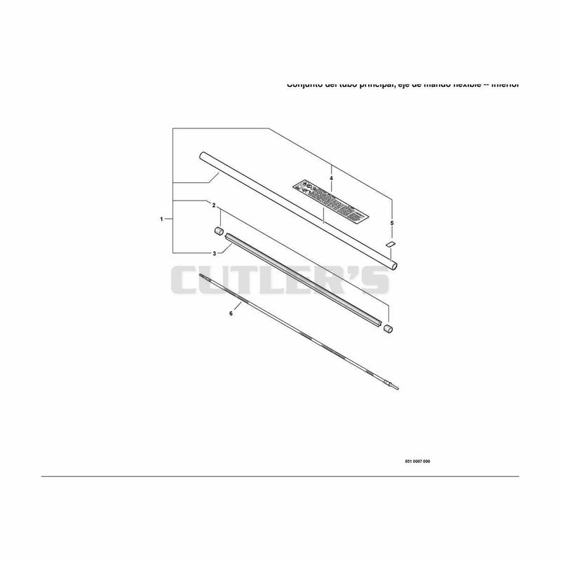 Main Pipe Assembly, Driveshaft -- Lower