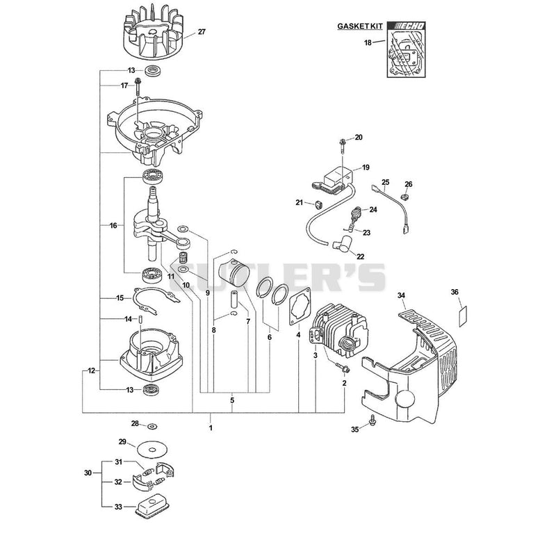 Engine, Short Block, Ignition, Cylinder Cover