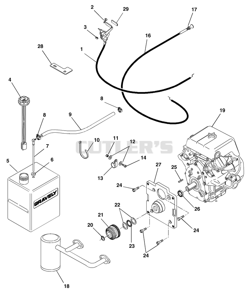 Engine, Fuel And Exhaust System - Robin - 20.5 HP