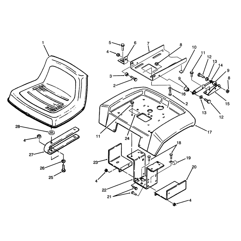 Fender and Seat Assembly