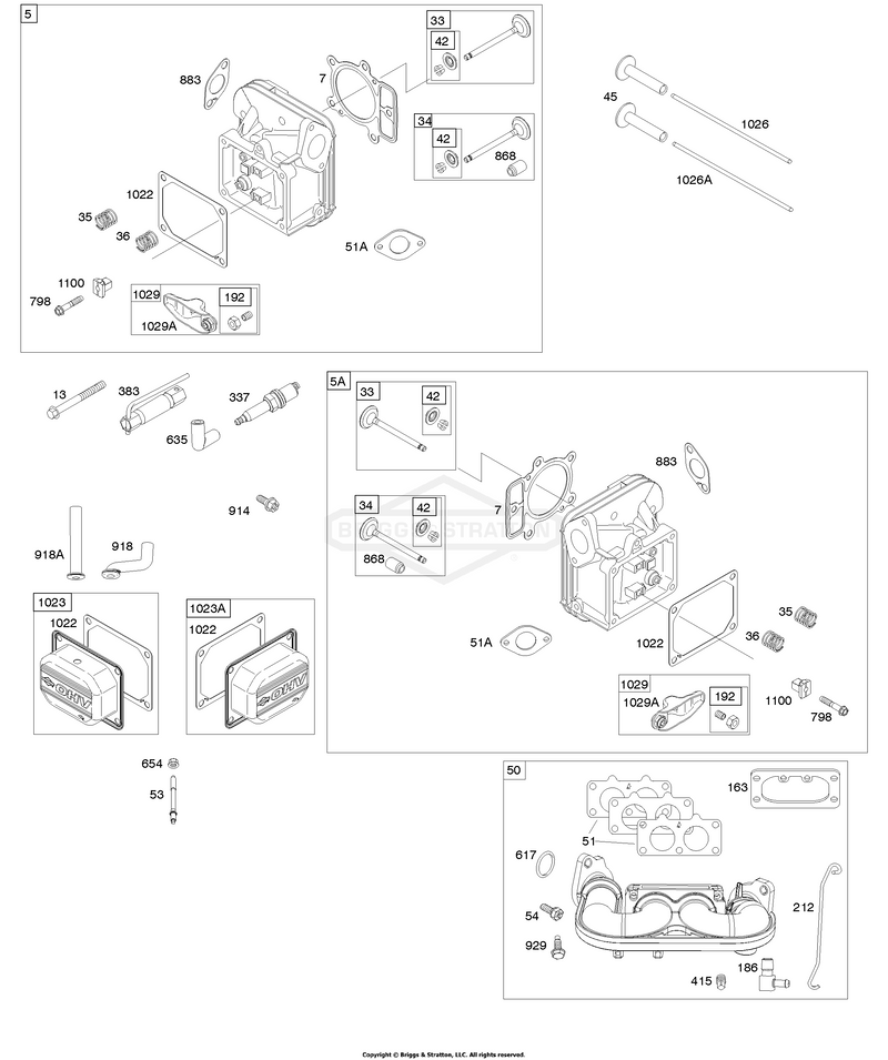 Cylinder Head, Rocker Arm Cover, Intake Manifold