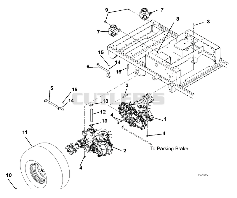 Transaxle, Dump Valves And Rear Wheels