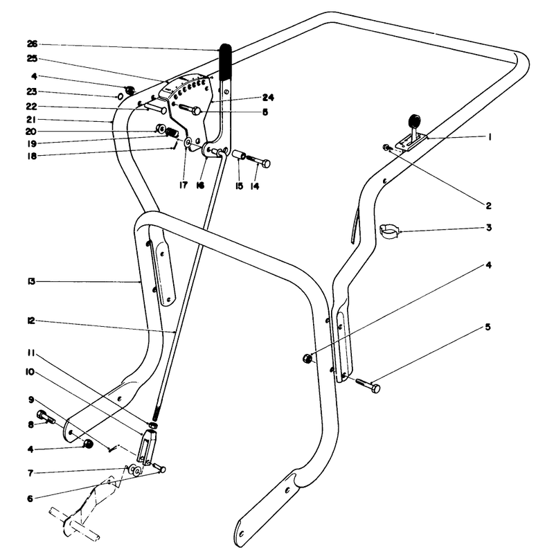 Controls and Handle Assembly Model 62911