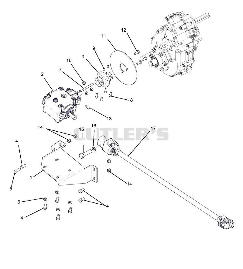 Transfer Case and Rear Driveshaft