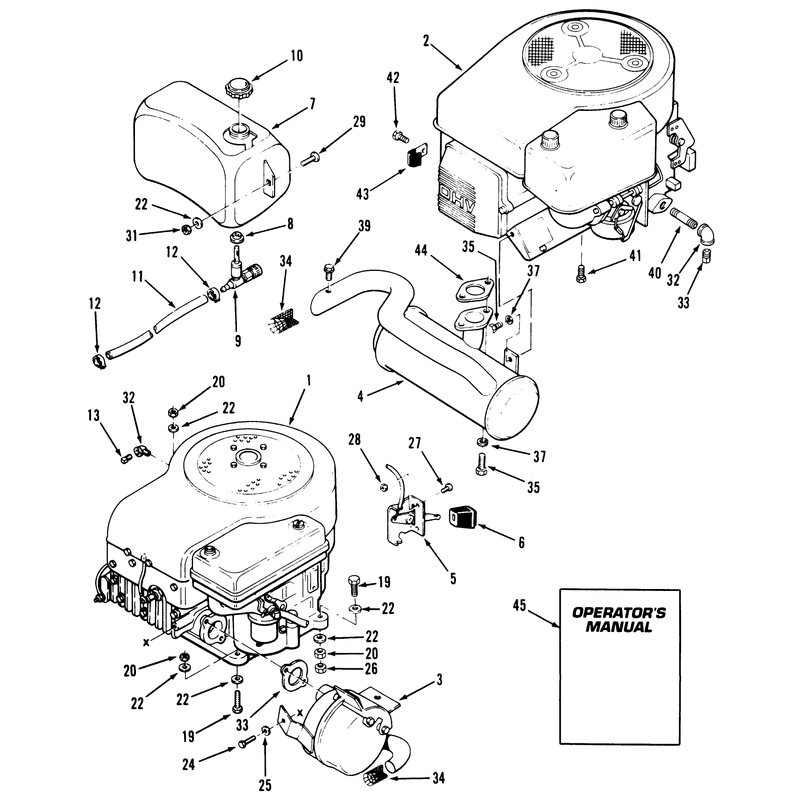 Engine Fuel & Exhaust Assembly