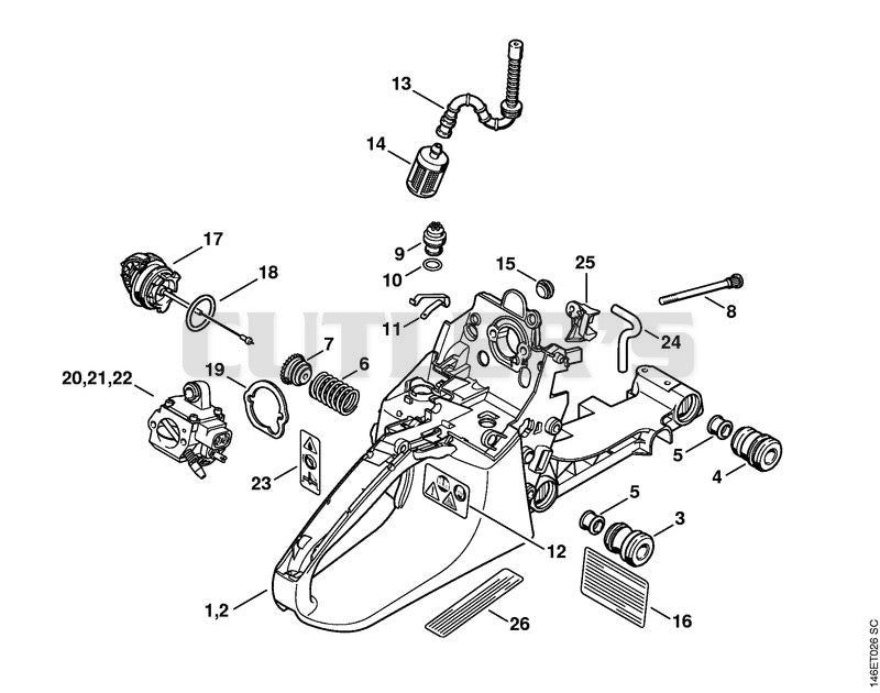 Tank housing