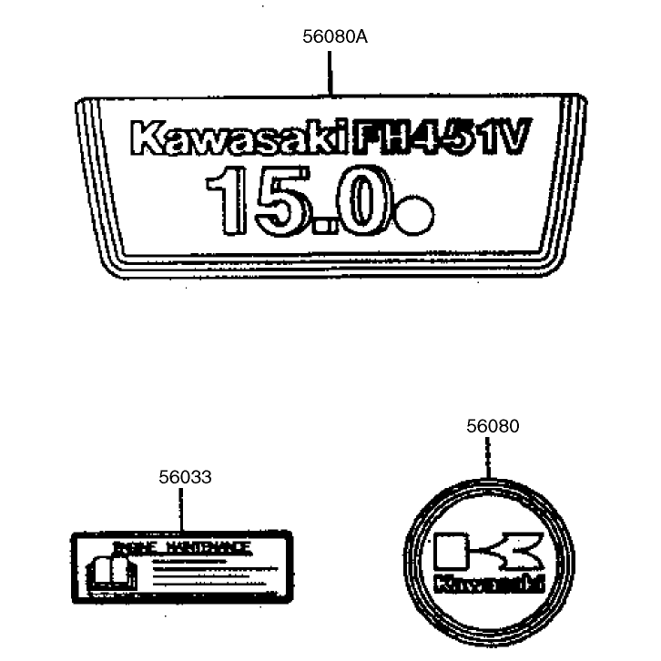 Decal Kawasaki Fh451v-As08
