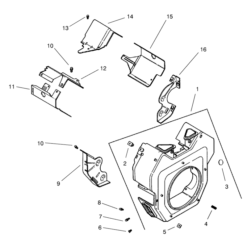 Group 6 Blower Housing and Baffles